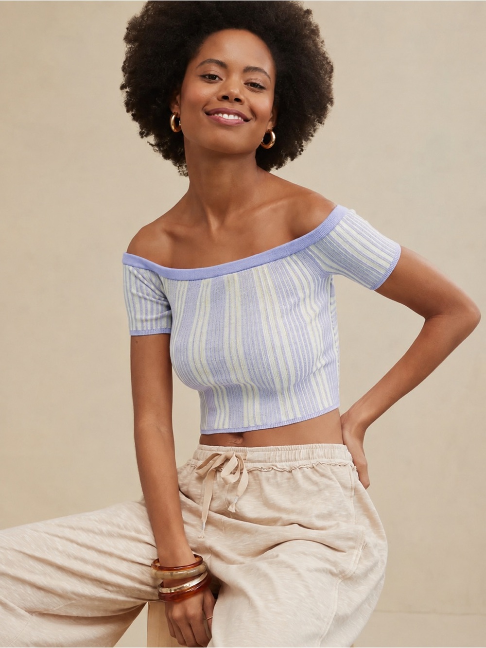 Aerie Reversible Sweater Cropped Top- XXL